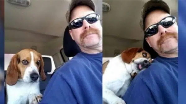 Grateful Dog Hugs Rescuer Who Saved Him From Being Euthanized
