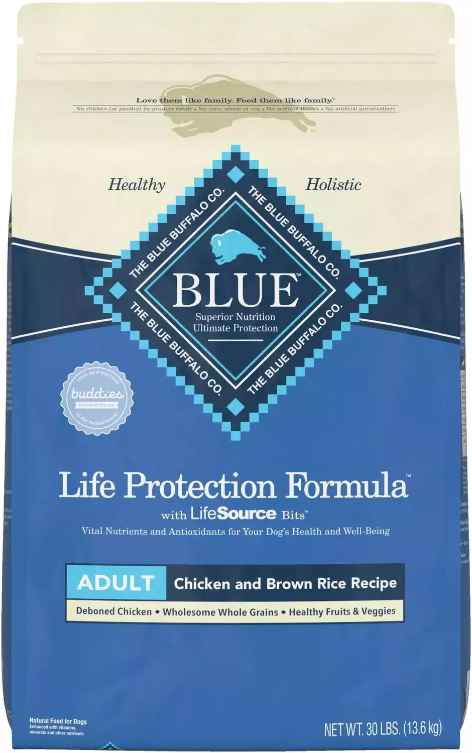 Blue buffalo life protection formula adult chicken & brown rice recipe dry dog food