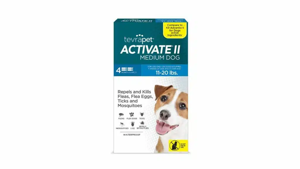 Activate ii flea and tick prevention for dogs