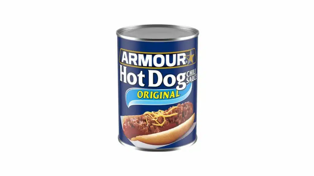 Armour hot dog chili sauce