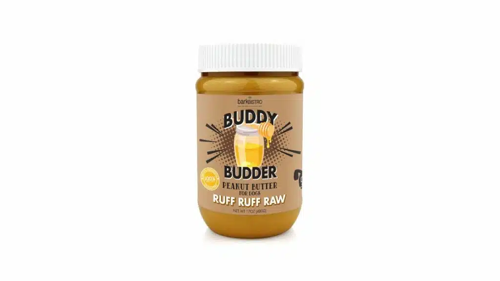 Buddy budder bark bistro company, ruff ruff raw, 100% natural dog peanut butter