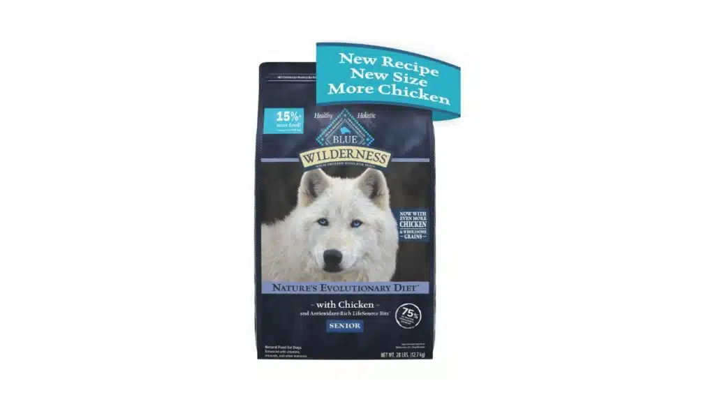 Blue buffalo wilderness high protein natural senior dry dog food plus wholesome grains, chicken