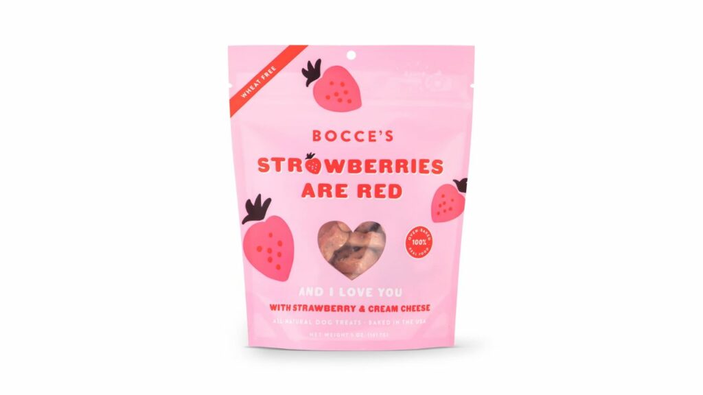 Bocce's Bakery All-Natural, Seasonal, Strawberries are Red Dog Treats