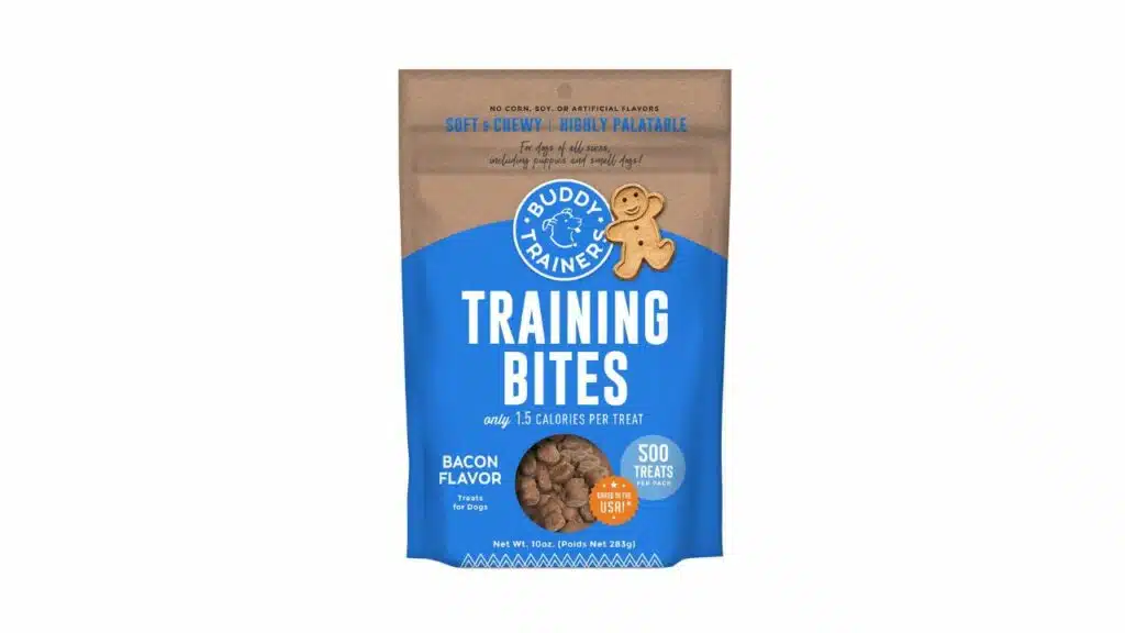 Buddy biscuits training bites with natural bacon