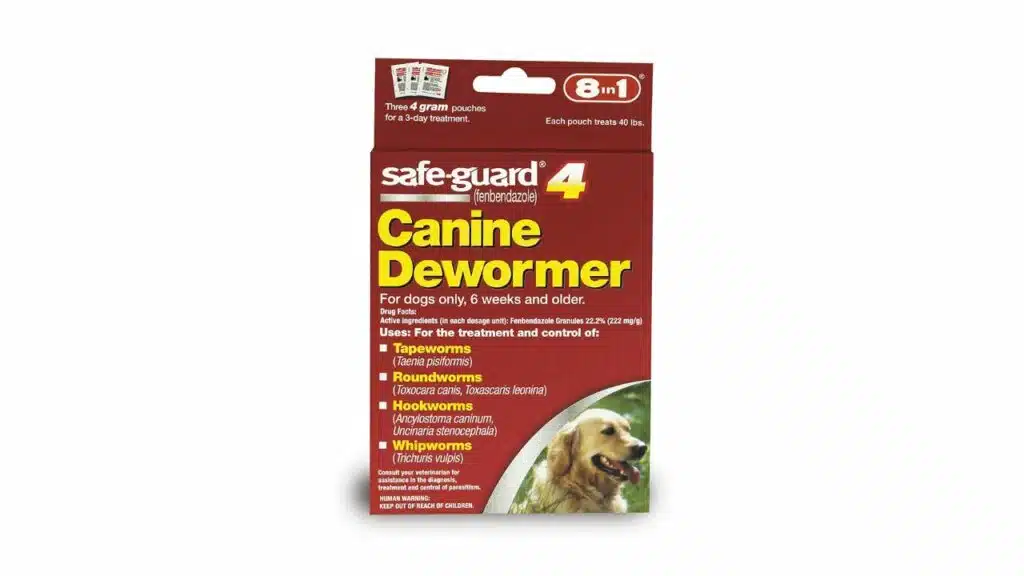 Excel 8in1 safe-guard canine dewormer