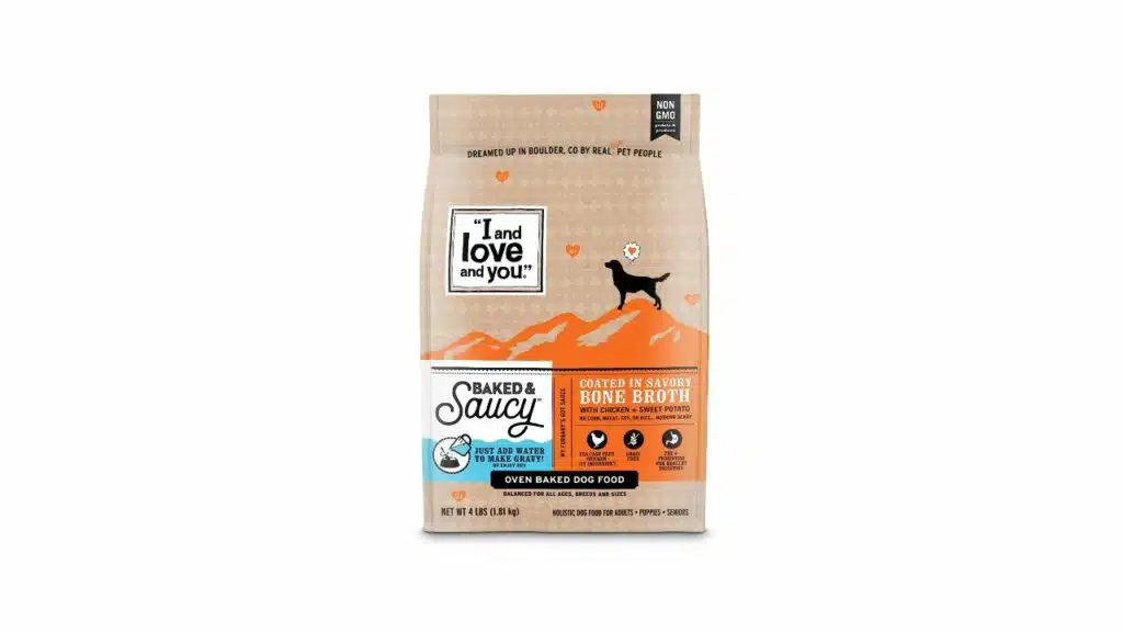 I and love and you baked & saucy grain free kibble dry dog food with gravy coating