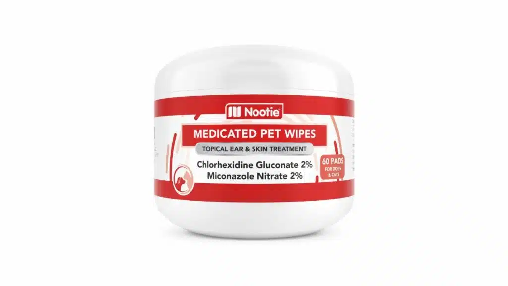 Nootie medicated pet wipes
