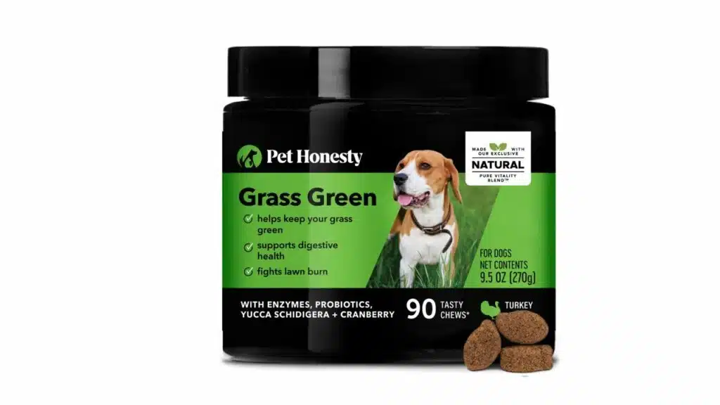 Pet honesty grass green grass burn spot chews for dogs