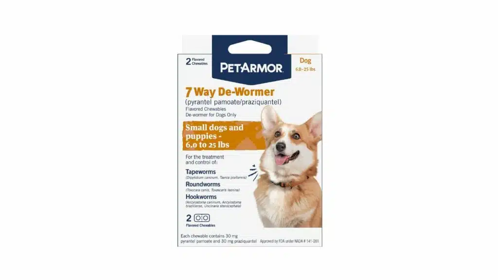 Petarmor 7 way de-wormer for dogs
