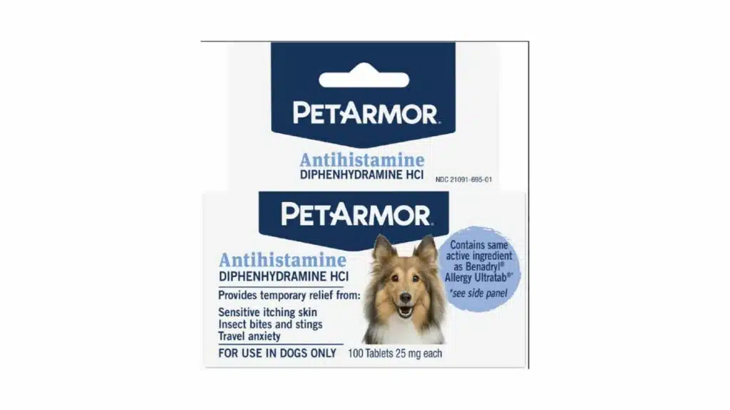 Petarmor antihistamine allergy relief for dogs
