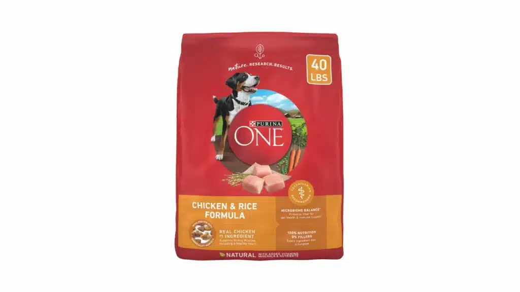 Purina one chicken and rice formula dry dog food