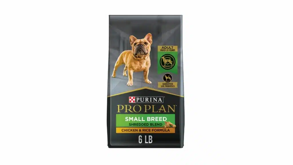 Purina pro plan small breed dog food with probiotics for dogs, shredded blend chicken & rice formula - 6 lb. Bag small breed chicken & rice shredded blend 6 pound (pack of 1)