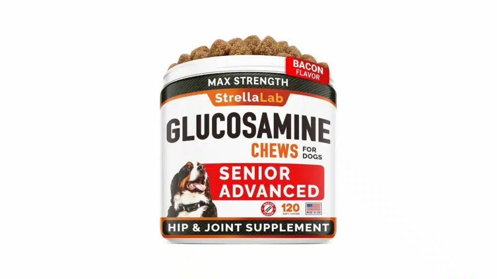 Strellalab senior advanced glucosamine joint supplement for dogs