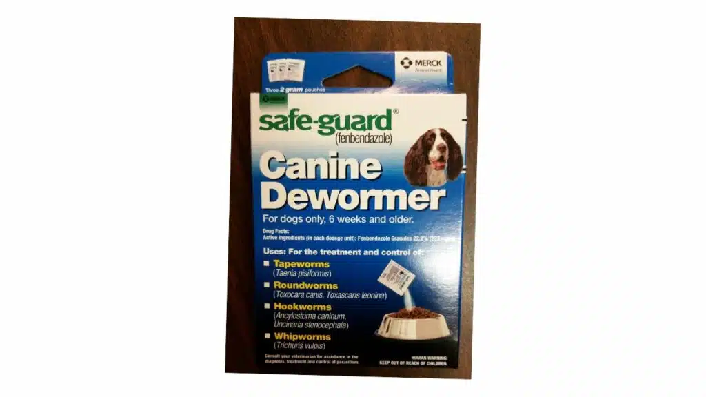 Safe-guard canine dewormer