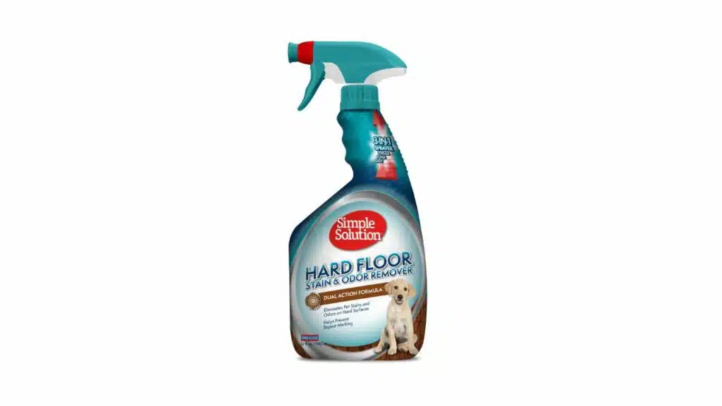 Simple solution hard floor pet stain and odor remover