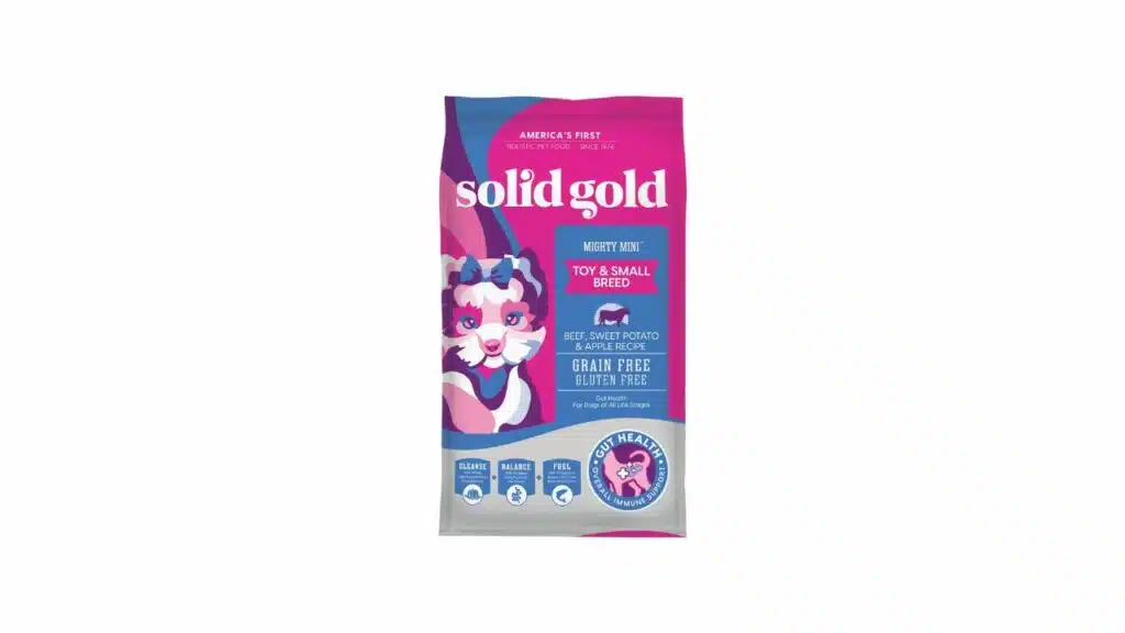 Solid gold mighty mini small breed dog food