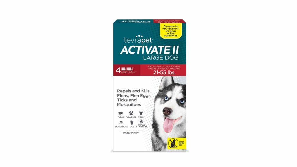TevraPet Activate II Flea and Tick Prevention for Dogs