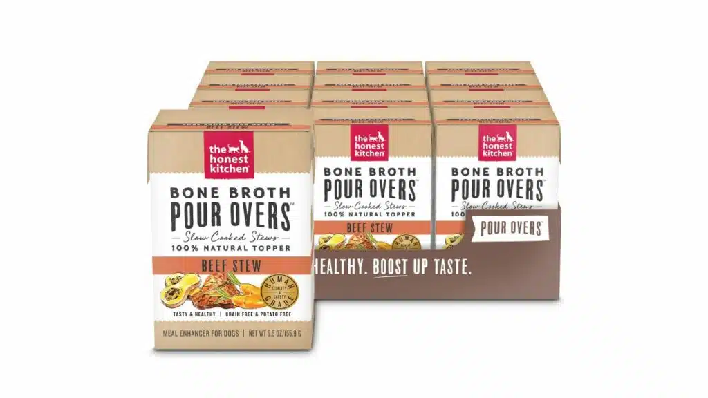 The honest kitchen bone broth pour overs wet toppers for dogs