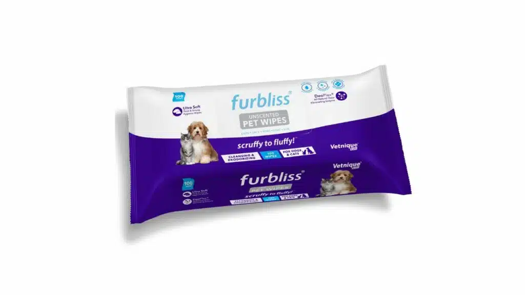 Vetnique labs furbliss hygienic pet wipes for dogs & cats