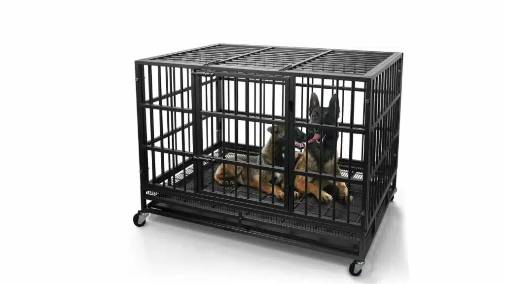 Wokeen heavy duty dog crate cage kennel