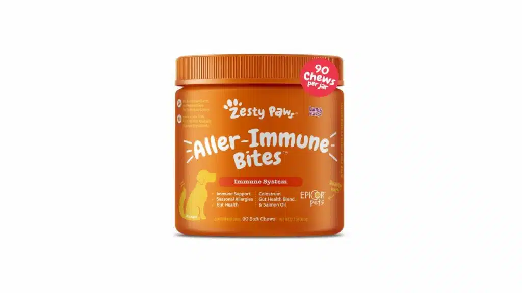 Zesty paws allergy immune supplement for dogs
