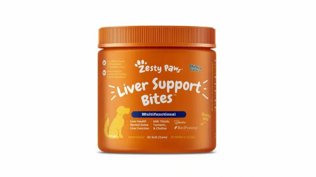 Zesty paws liver support supplement for dogs